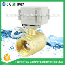 1 1/4′′ Brass Valve, Motorized Control Ball Valve with Hand Wheel (DN32)